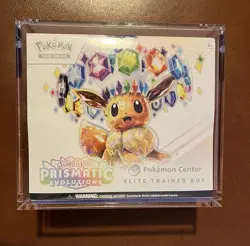 Pokemon TCG Prismatic Evolutions Pokemon Center ETB - Sealed ✅ With Acrylic Case - Image 1