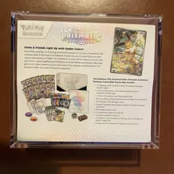 Pokemon TCG Prismatic Evolutions Pokemon Center ETB - Sealed ✅ With Acrylic Case - Image 2