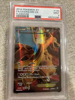 Charizard EX - Full Art Holo XY Flashfire #100 PSA 9 2014 Pokemon FA 100/106 - Image 1