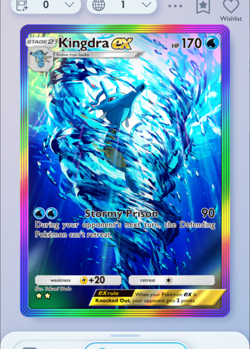 Kingdra Rainbow Rare 2?, Pokemon TCG Pocket, Wisdom of Sea and Sky, English - Image 1