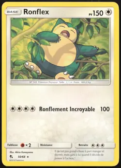 Carte Pokemon Ronflex 50/68 Destinees Occultes Francais - Image 1