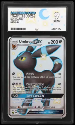 Pokemon Umbreon GX Full Art SV69/SV94 Hidden Fates Graded Ace 9 - Image 2