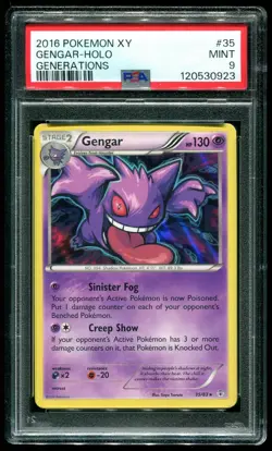 PSA 9 Gengar Holo Rare Generations XY 2016 Pokemon Card #35 - Image 1
