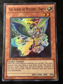 Yugioh The Agent Of Mystery - Earth SDLS-EN002 Super Rare 1st Ed NM - Image 1