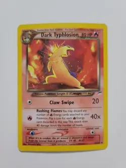 2002 Pokemon Neo Destiny Dark Typhlosion Holo Rare #10/105 WOTC Vintage Old Card - Image 1