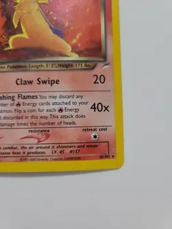 2002 Pokemon Neo Destiny Dark Typhlosion Holo Rare #10/105 WOTC Vintage Old Card - Image 5