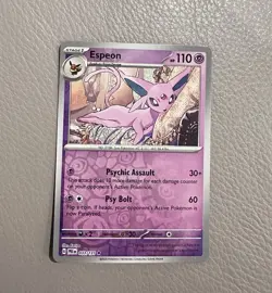 033/131 Espeon Reverse Holo Pokemon Prismatic Evolutions Single Card - Image 1