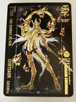 CHRYSAOR KRISHNA MARINA Sacred Saga Saint Seiya Anime Collectible Card - Image 1