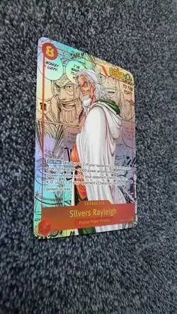 ART CARD ~ One Piece Silvers Rayleigh Manga Alt Art Textured ENGLISH luffy zoro - Image 4