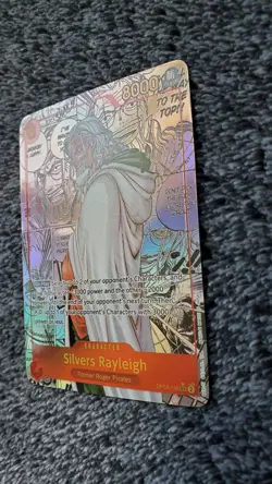 ART CARD ~ One Piece Silvers Rayleigh Manga Alt Art Textured ENGLISH luffy zoro - Image 5