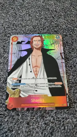 ART CARD ~ One Piece Shanks Manga Alt Art Textured ENGLISH 120 luffy zoro - Image 3