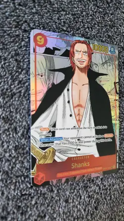 ART CARD ~ One Piece Shanks Manga Alt Art Textured ENGLISH 120 luffy zoro - Image 4
