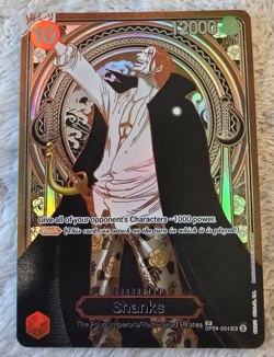 ART CARD ~ One Piece Shanks SILVER Textured ENGLISH ~ ART CARD luffy zoro manga - Image 1