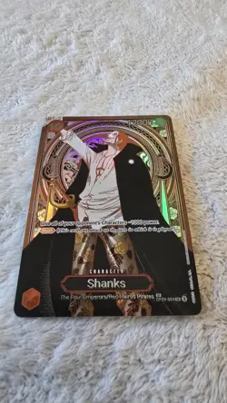 ART CARD ~ One Piece Shanks SILVER Textured ENGLISH ~ ART CARD luffy zoro manga - Image 4