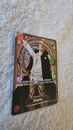 ART CARD ~ One Piece Shanks SILVER Textured ENGLISH ~ ART CARD luffy zoro manga - Image 5