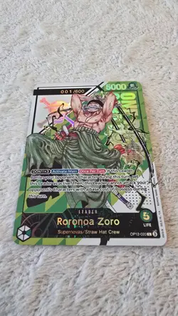 ART CARD One Piece Serial Number Roronoa Zoro Textured ENGLISH manga 020 v2 - Image 4