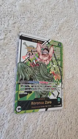 ART CARD One Piece Serial Number Roronoa Zoro Textured ENGLISH manga 020 v2 - Image 5