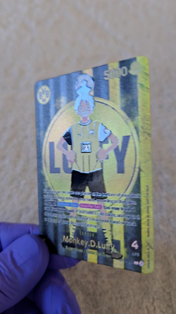 ART CARD ~ One Piece BVB Monkey D Luffy Promo Dortmund Textured ENGLISH 09 manga - Image 2
