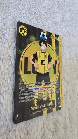 ART CARD ~ One Piece BVB Monkey D Luffy Promo Dortmund Textured ENGLISH 09 manga - Image 5