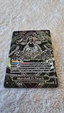 ART CARD ~ One Piece Marshall D Teach SILVER Textured ENGLISH ~ ART CARD manga - Image 4