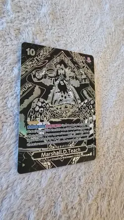 ART CARD ~ One Piece Marshall D Teach SILVER Textured ENGLISH ~ ART CARD manga - Image 5