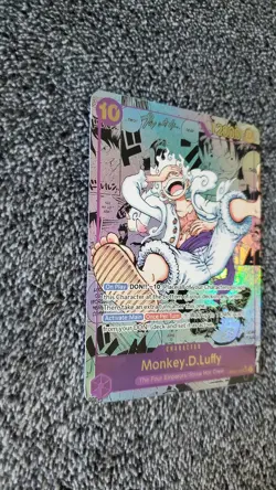 ART CARD ~ One Piece LUFFY GEAR 5 Manga Alt Art Textured ENGLISH ~ Zoro Nami - Image 4