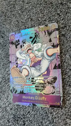 ART CARD ~ One Piece LUFFY GEAR 5 Manga Alt Art Textured ENGLISH ~ Zoro Nami - Image 5