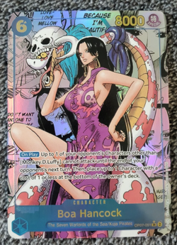 ART CARD ~ One Piece BOA HANCOCK Manga Alt Art Textured ENGLISH Luffy Zoro Nami - Image 1