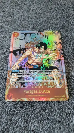 ART CARD ~ One Piece Portgas D Ace Manga Alt Art Textured ENGLISH 013 luffy zoro - Image 4