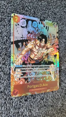 ART CARD ~ One Piece Portgas D Ace Manga Alt Art Textured ENGLISH 013 luffy zoro - Image 5