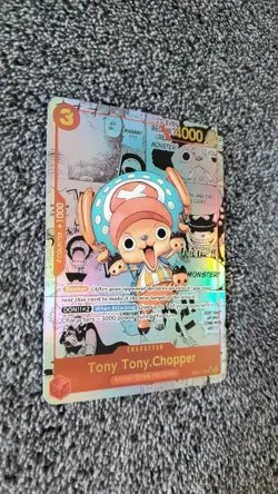 ART CARD ~ One Piece Tony Tony Chopper Manga Alt Art Textured ENGLISH 006 luffy - Image 4