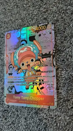 ART CARD ~ One Piece Tony Tony Chopper Manga Alt Art Textured ENGLISH 006 luffy - Image 5