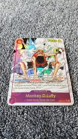 ART CARD ~ One Piece Monkey Luffy Gear 2 Manga Alt Art eb02 Textured ENGLISH - Image 4