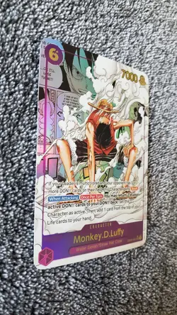 ART CARD ~ One Piece Monkey Luffy Gear 2 Manga Alt Art eb02 Textured ENGLISH - Image 5