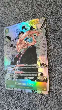 ART CARD ~ One Piece ZORO Manga Alt Art Textured ENGLISH ~ Luffy Nami Law Boa - Image 5