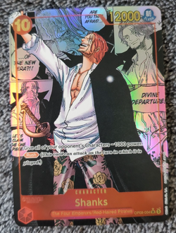 ART CARD ~ One Piece Shanks Emperors Manga Alt Art Textured ENGLISH 004 luffy - Image 1