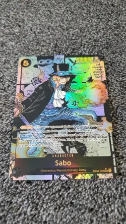 ART CARD ~ One Piece Sabo Manga Alt Art Textured ENGLISH 083 luffy zoro nami - Image 3