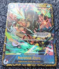 ART CARD One Piece Card 2023 Treasure Cup Top 8 Roronoa Zoro = Manga Luffy Nami - Image 3