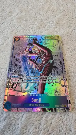 ART CARD ~ One Piece SANJI Manga Alt Art Textured ENGLISH ~ ART CARD luffy zoro - Image 4