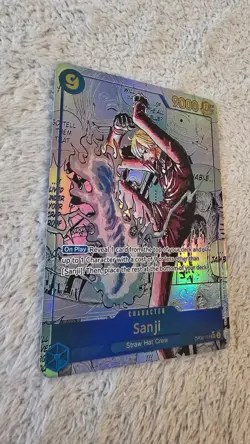 ART CARD ~ One Piece SANJI Manga Alt Art Textured ENGLISH ~ ART CARD luffy zoro - Image 5