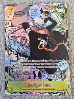 ART CARD One Piece Trafalgar Law Manga Textured ENGLISH Luffy Zoro Nami ART CARD - Image 1