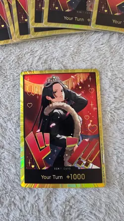 ART CARD 10 Playset One Piece Boa GOLD Don!! EB-03 Heroines Edition ENGLISH - Image 5