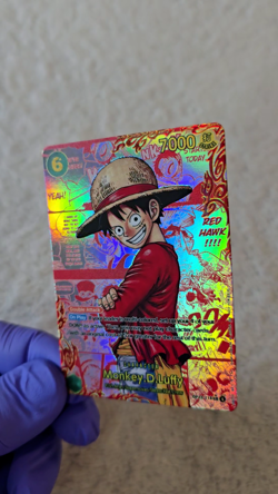 ART CARD ~ One Piece LUFFY ACE SABO Red Manga Set Textured ENGLISH ~ ART CARD - Image 2