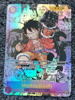 ART CARD ~ One Piece Monkey D Luffy Emperors Manga Alt Art Textured ENGLISH 119 - Image 1