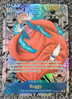 ART CARD ~ One Piece Buggy Emperors Manga Alt Art Textured ENGLISH 051 zoro nami - Image 1