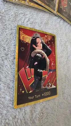 ART CARD One Piece Boa Hancock GOLD Don!! EB-03 Heroines Edition Don ENGLISH - Image 5