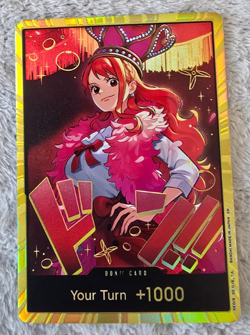 ART CARD One Piece Nami GOLD Don!! EB-03 Heroines Edition Don ENGLISH ~ ART CARD - Image 1
