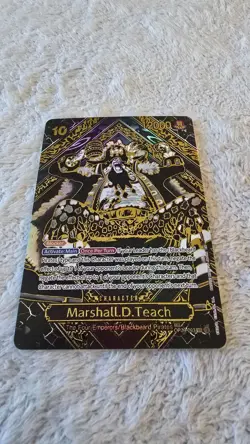 ART CARD ~ One Piece Marshall D Teach GOLD Textured ENGLISH ~ ART CARD manga - Image 4