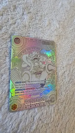 ART CARD One Piece LUFFY GEAR 5 SILVER Parallel Manga Textured ENGLISH ART v2 - Image 5