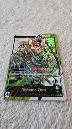 ART CARD One Piece Serial Number Roronoa Zoro Textured ENGLISH manga 020 Leader - Image 4